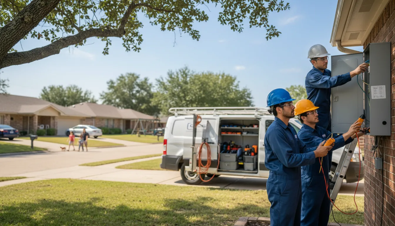 Certified electrician providing emergency electrical services in Wyocena, WI